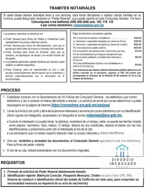 formato poder notarial